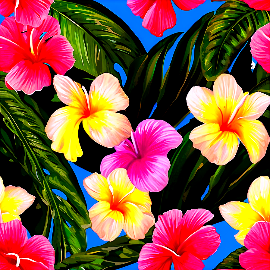 Tropical Flores Paradise Png Tpd5 PNG image