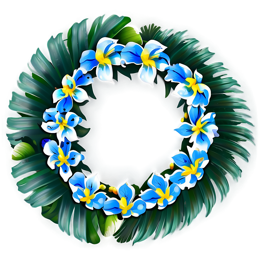 Tropical Flower Circle Png Rfi66 PNG image