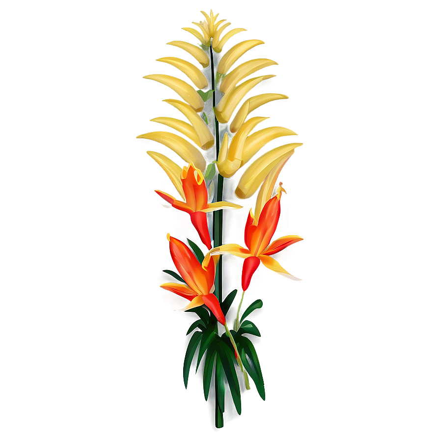 Tropical Flowering Plant Png Pjm PNG image