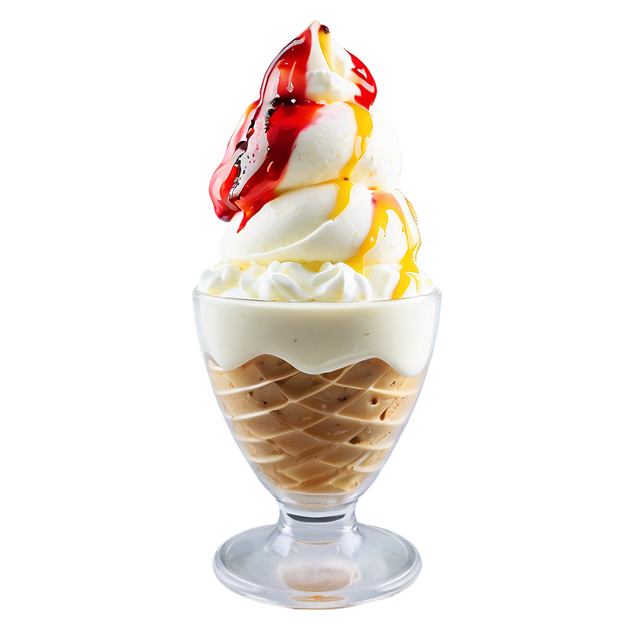 Tropical Fruit Ice Cream Sundae Png Icj82 PNG image