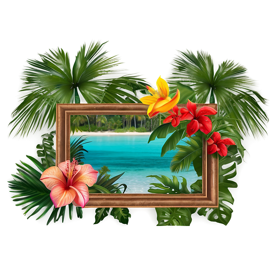 Tropical Getaway Border Png 39 PNG image