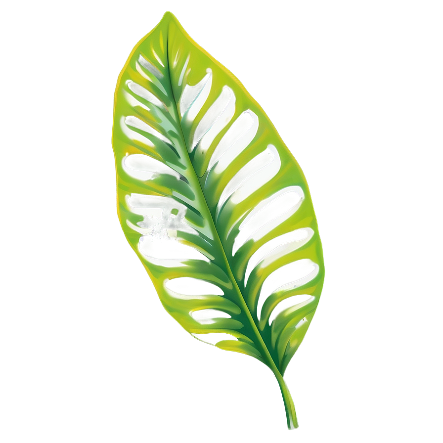 Tropical Leaf Accent Png 06122024 PNG image