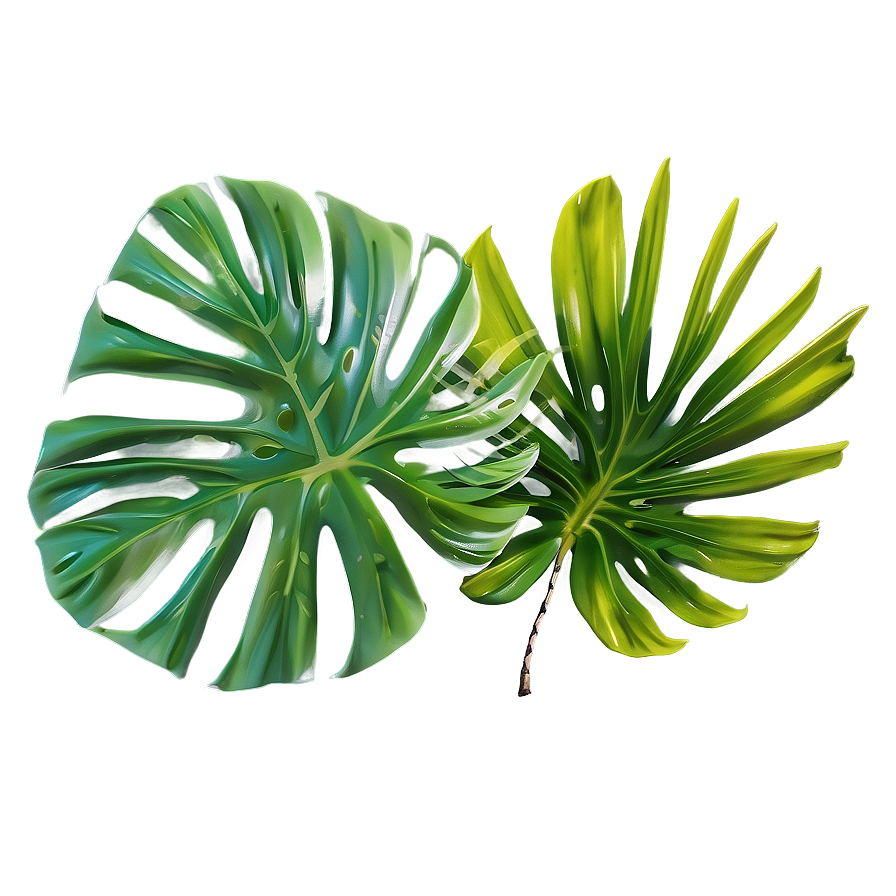 Tropical Leaf Composition Png Yff2 PNG image