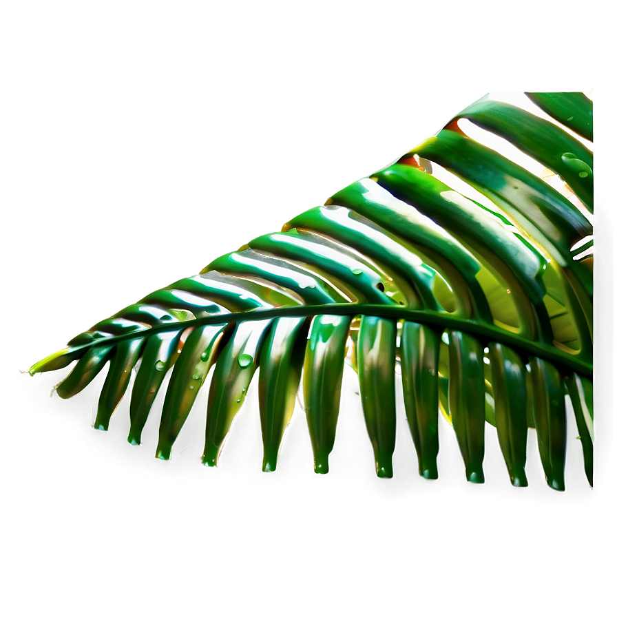 Tropical Leaf Corner Png 06122024 PNG image