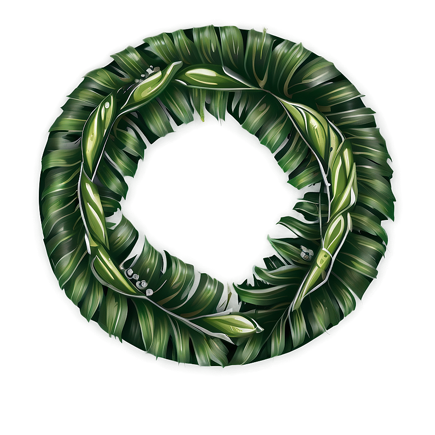 Tropical Leaves Wreath Png Xxb78 PNG image