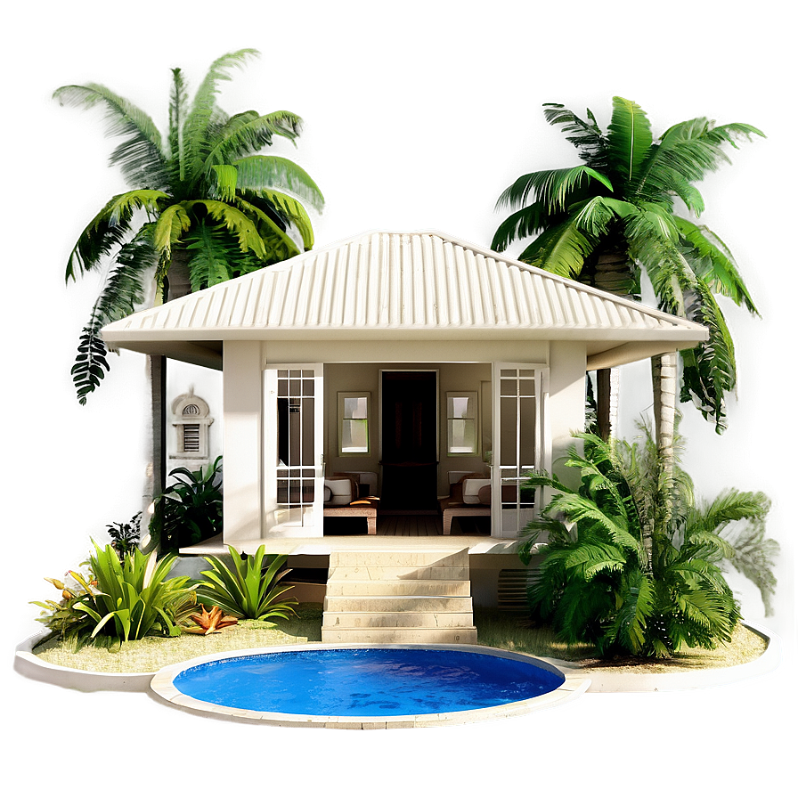 Tropical Mansion Oasis Png 19 PNG image