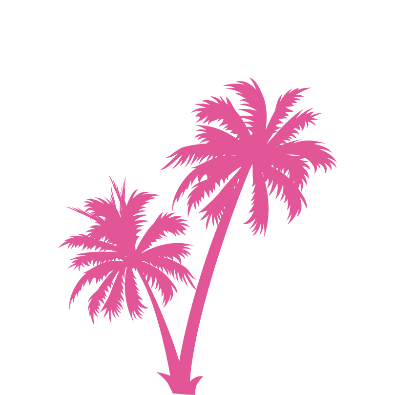 Tropical Palm Silhouettes PNG image