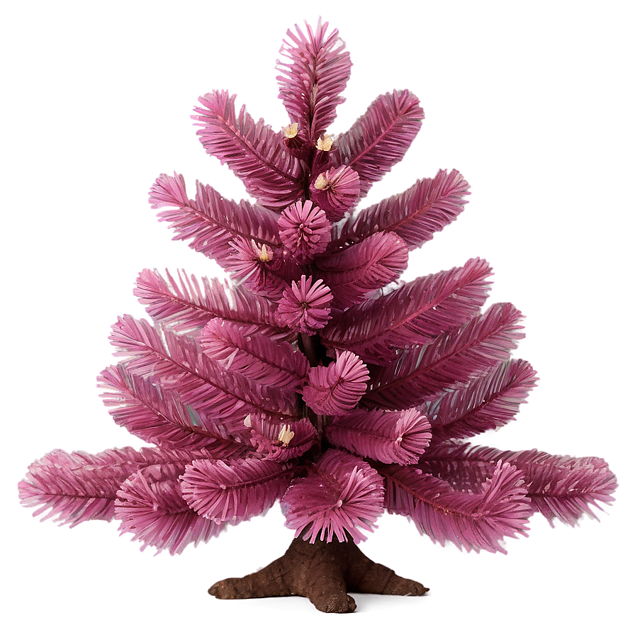 Tropical Pink Christmas Tree Png Hxu77 PNG image