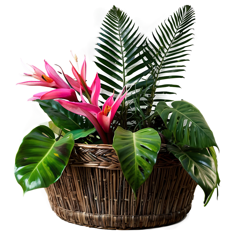 Tropical Plant Arrangement Png 06252024 PNG image