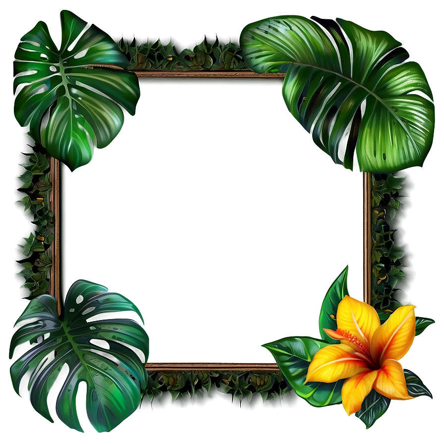 Tropical Plant Frames Png 06252024 PNG image