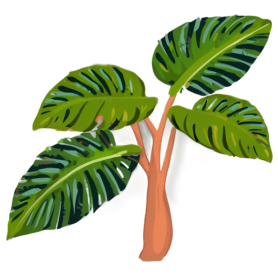 Tropical Plant Illustration Png 06272024 PNG image