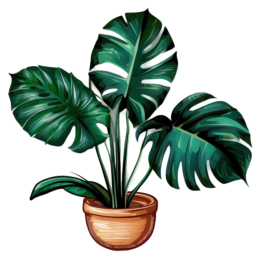 Tropical Plant Illustration Png 06272024 PNG image