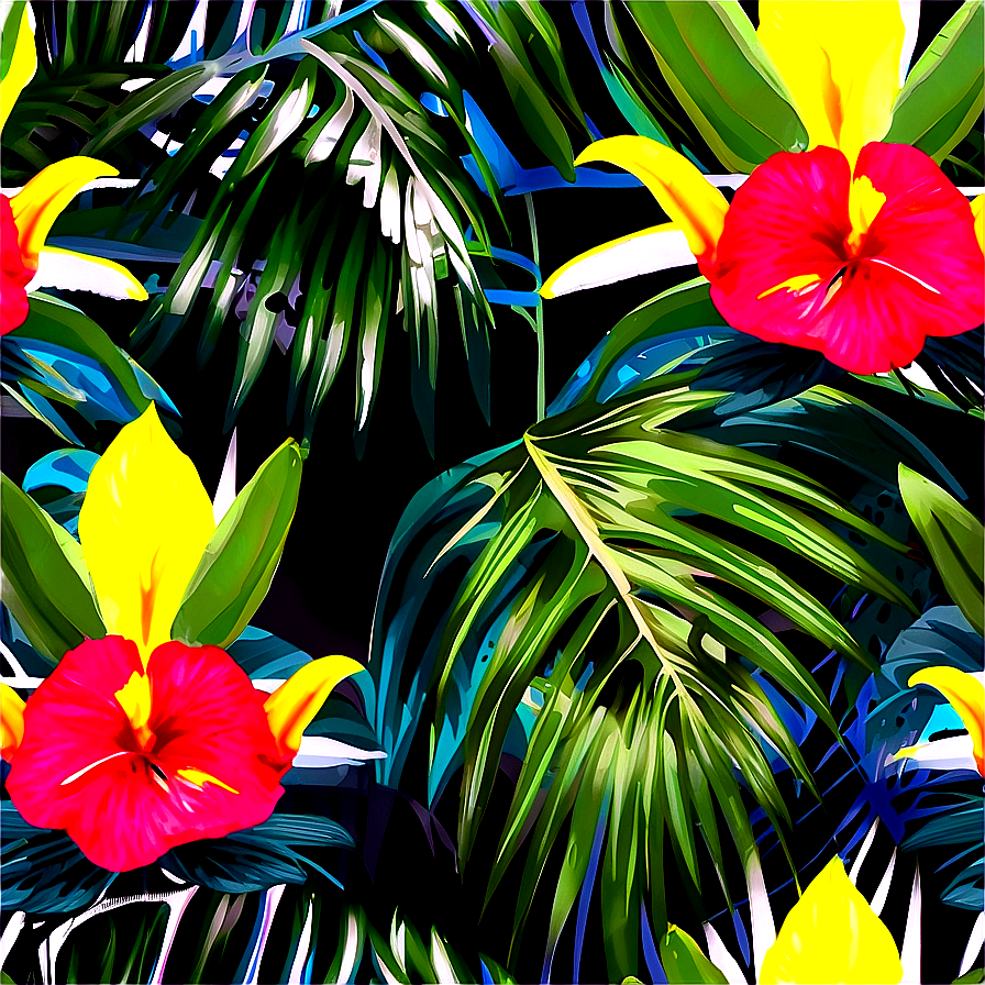 Tropical Print Png Yev80 PNG image