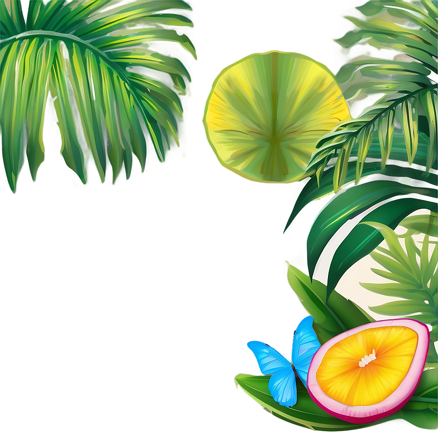 Tropical Scene Border Png 47 PNG image