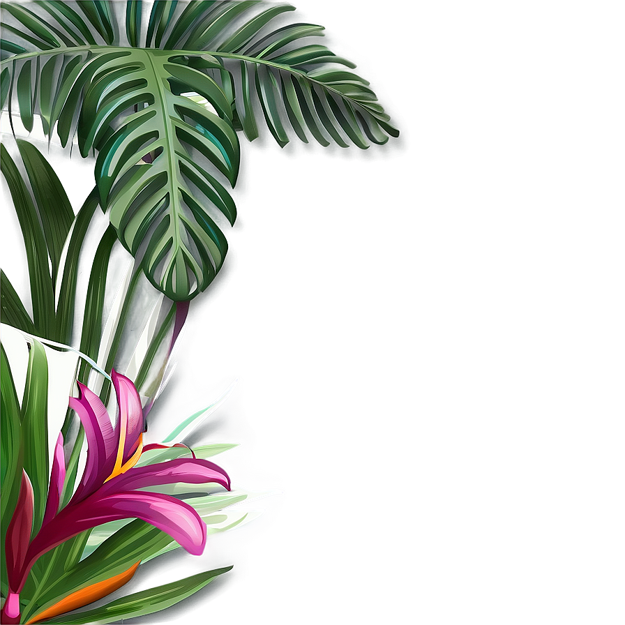 Tropical Scene Border Png 97 PNG image