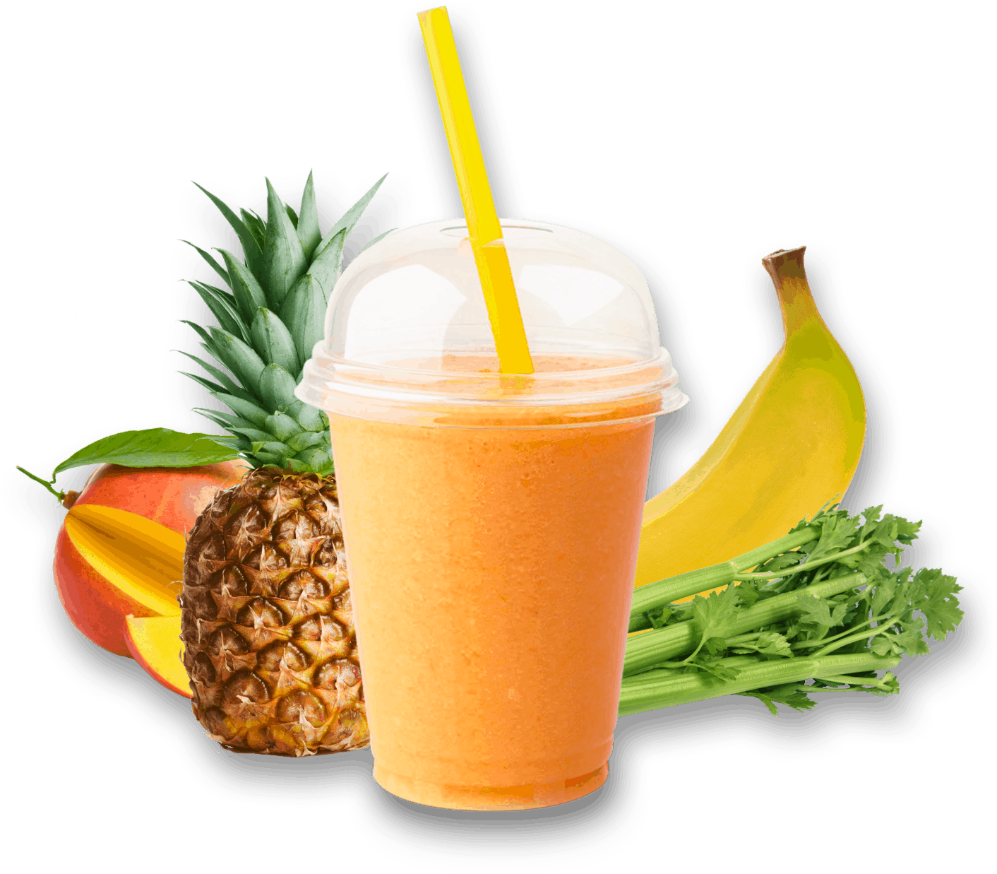 Tropical Smoothie Delight PNG image