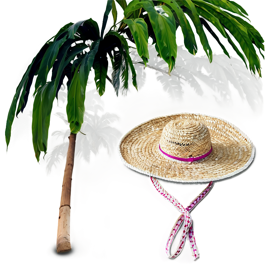 Tropical Straw Hat Png 05252024 PNG image