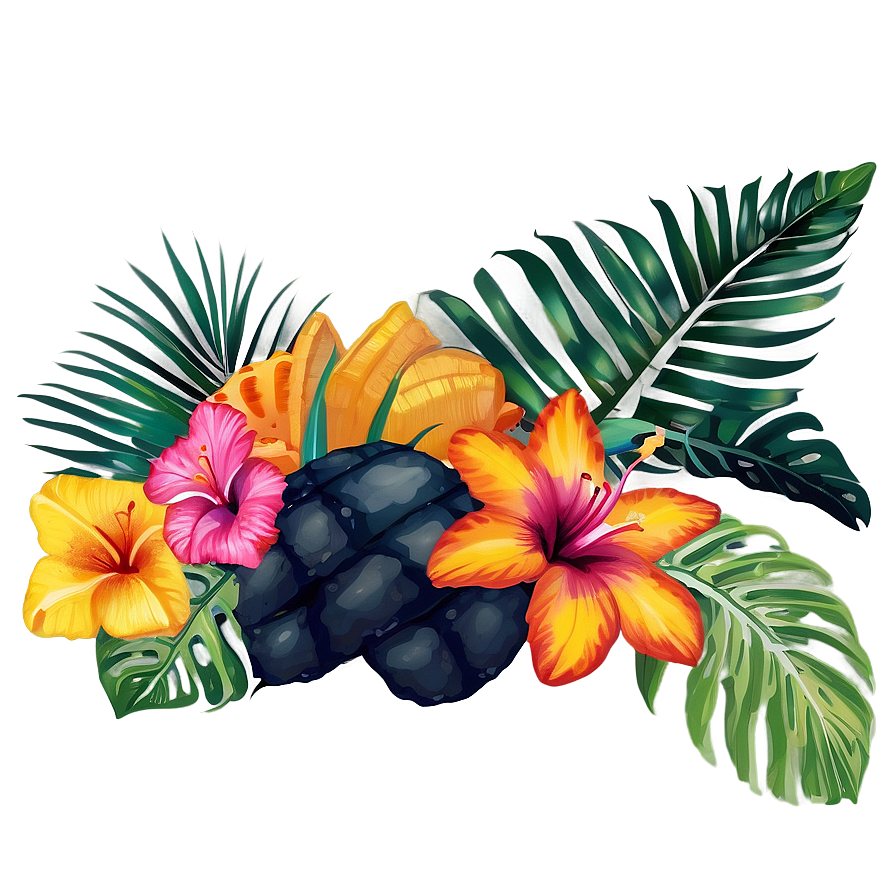 Tropical Summer Vibes Png 06252024 PNG image