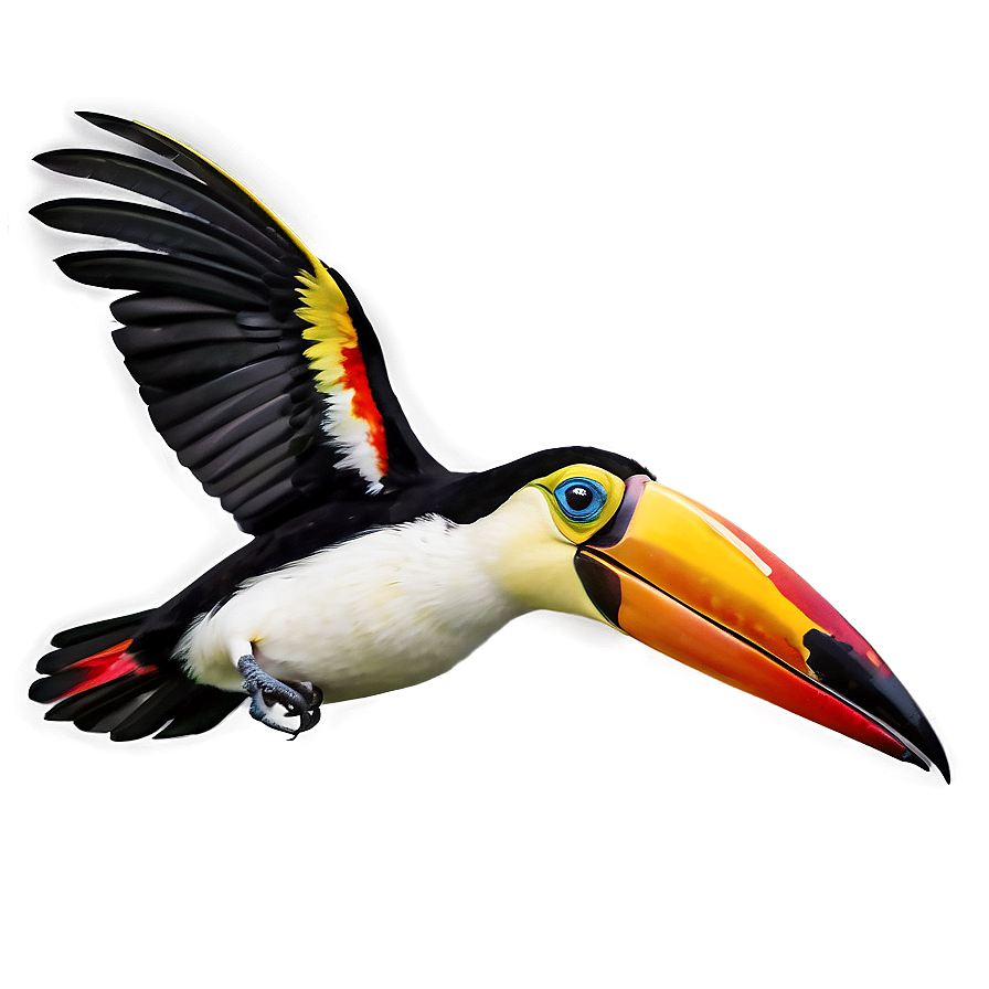 Tropical Toucan Flight Png 5 PNG image