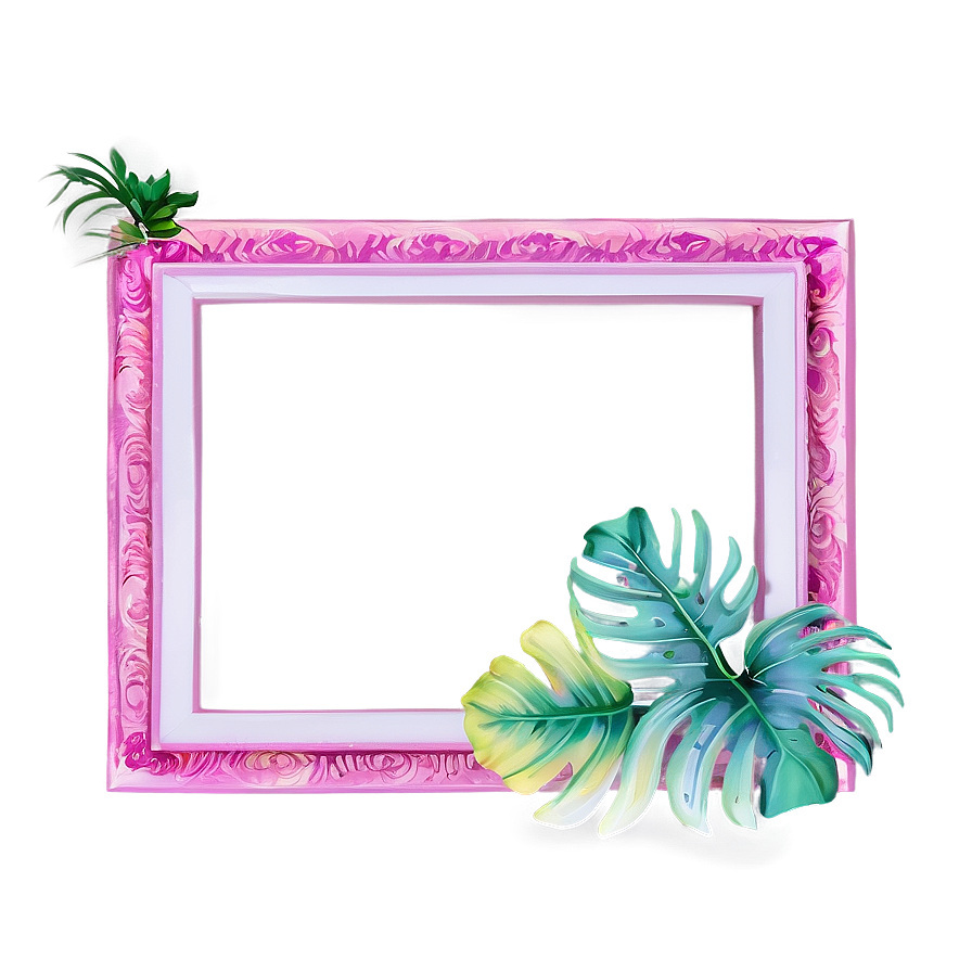 Tropical Vibes Frame Png Svt PNG image