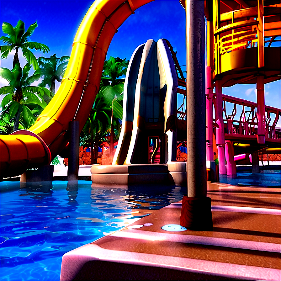 Tropical Water Park Escape Png 17 PNG image