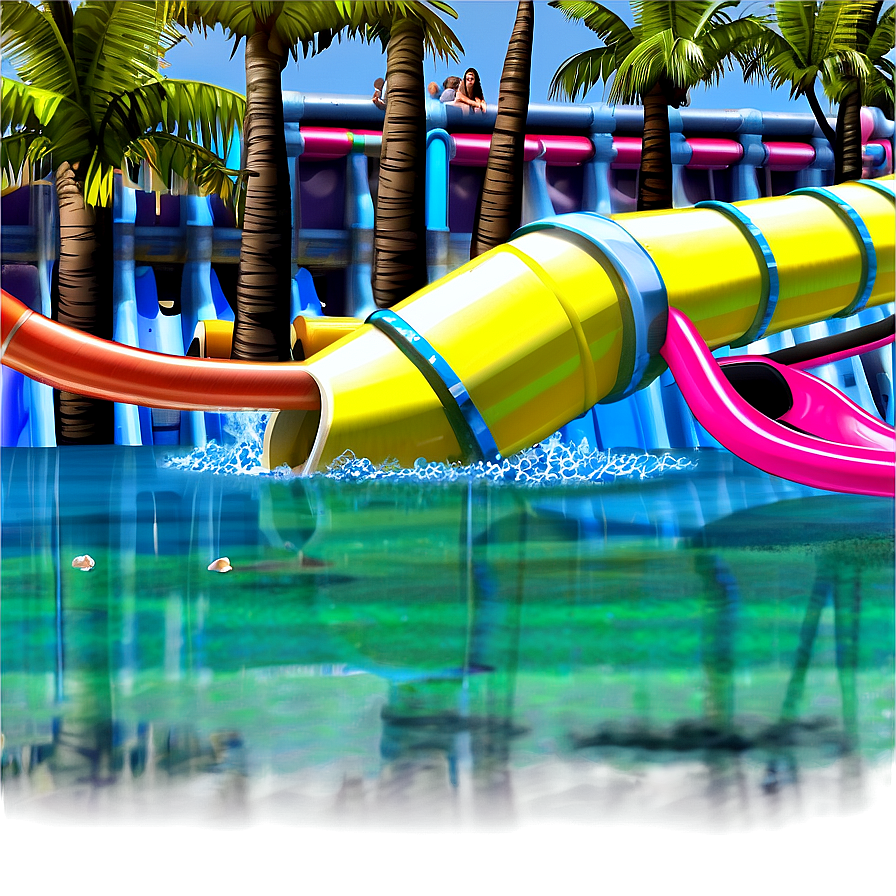 Tropical Water Park Escape Png Vnu PNG image