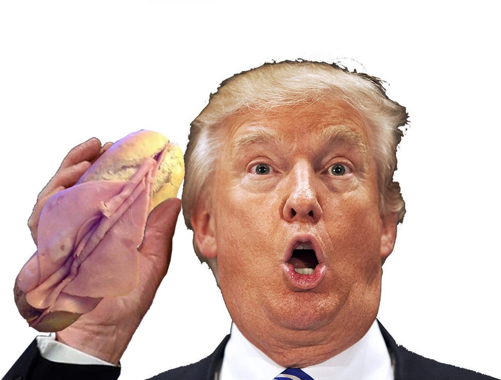 Trump_ Holding_ Taco_ Bowl PNG image