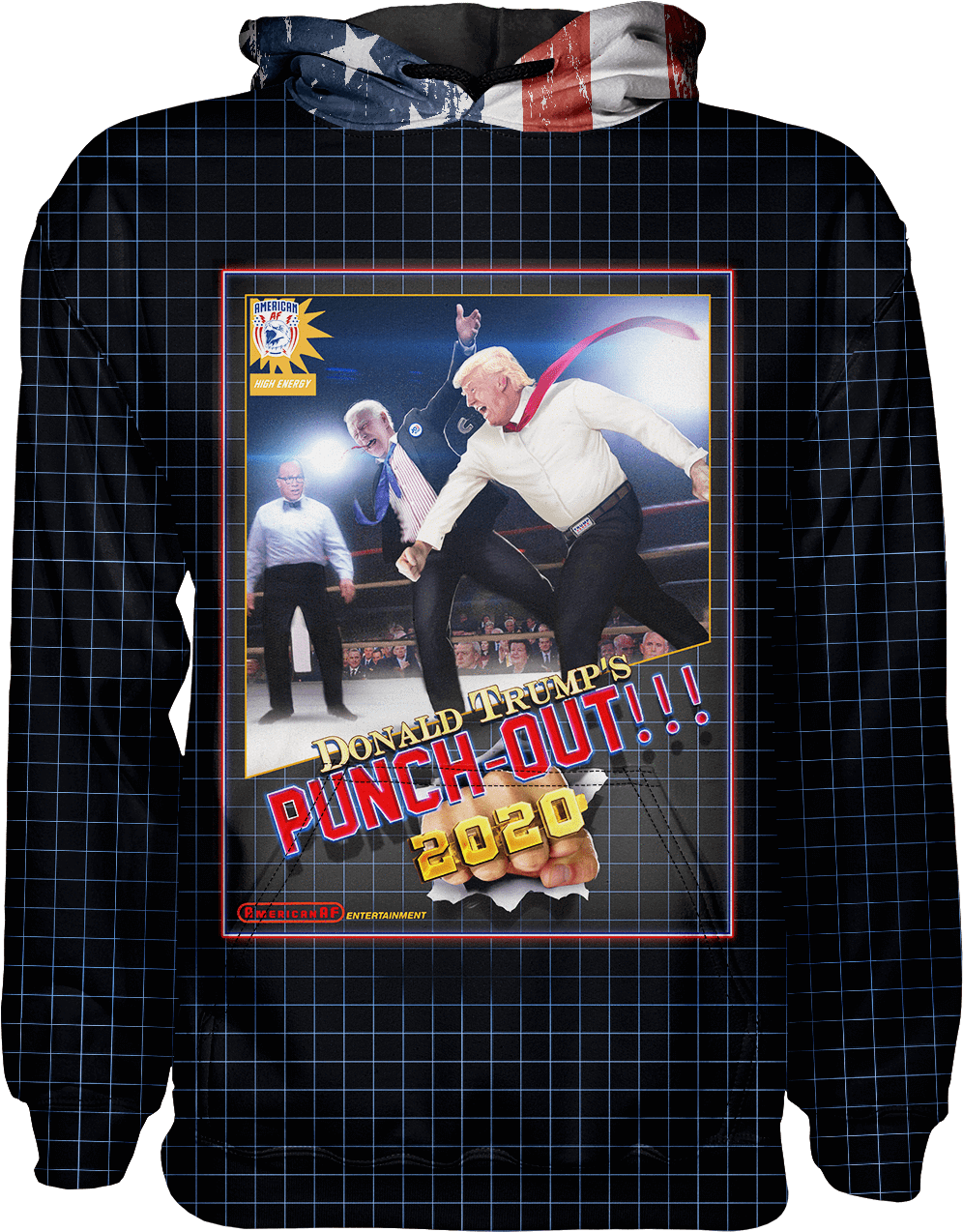 Trump Punch Out2020 Shirt Design PNG image