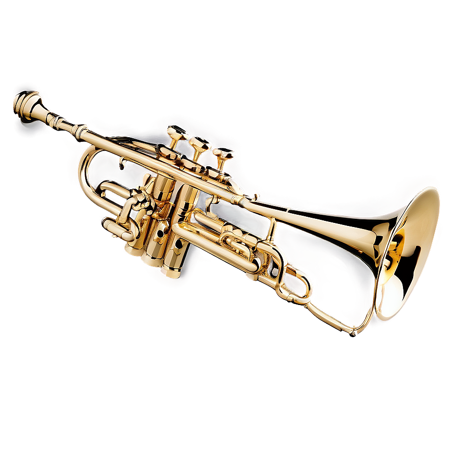 Trumpet With Musical Notes Png Fci PNG image