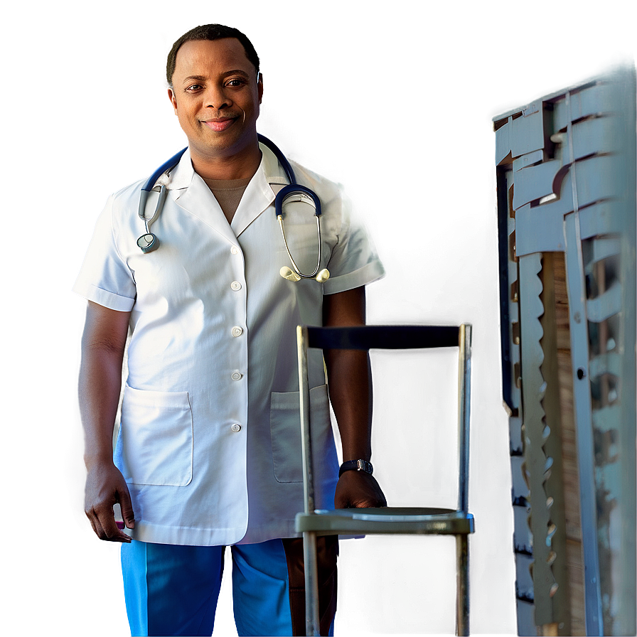 Trustworthy Male Nurse Png 4 PNG image