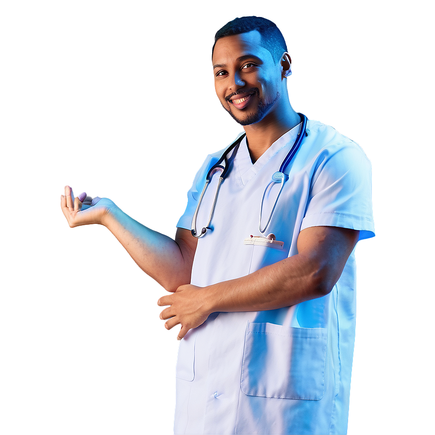 Trustworthy Male Nurse Png 92 PNG image