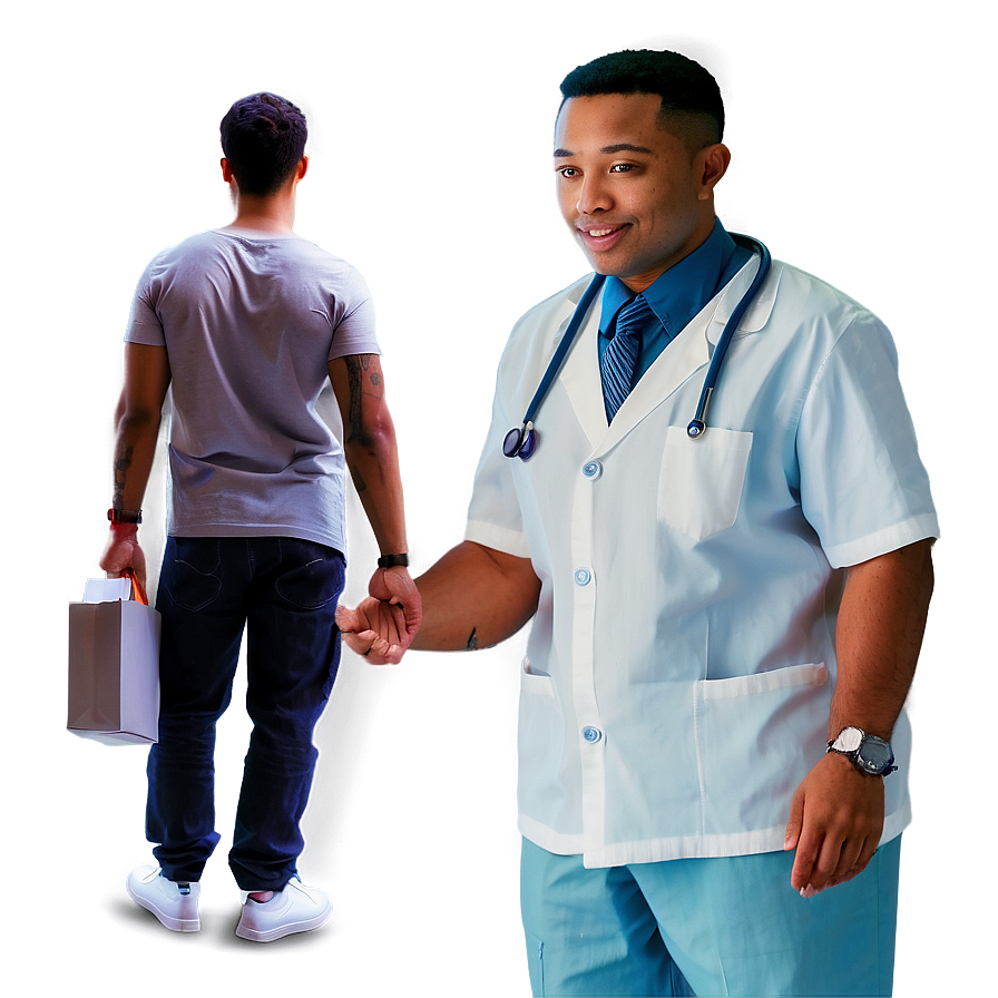 Trustworthy Male Nurse Png Vlp PNG image