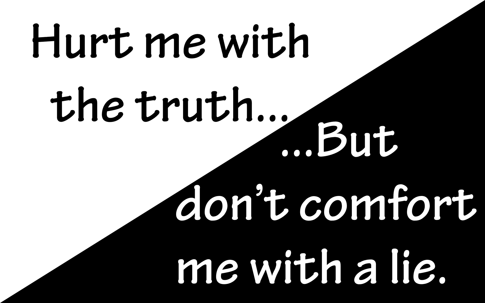 Truth Versus Lie Quote PNG image