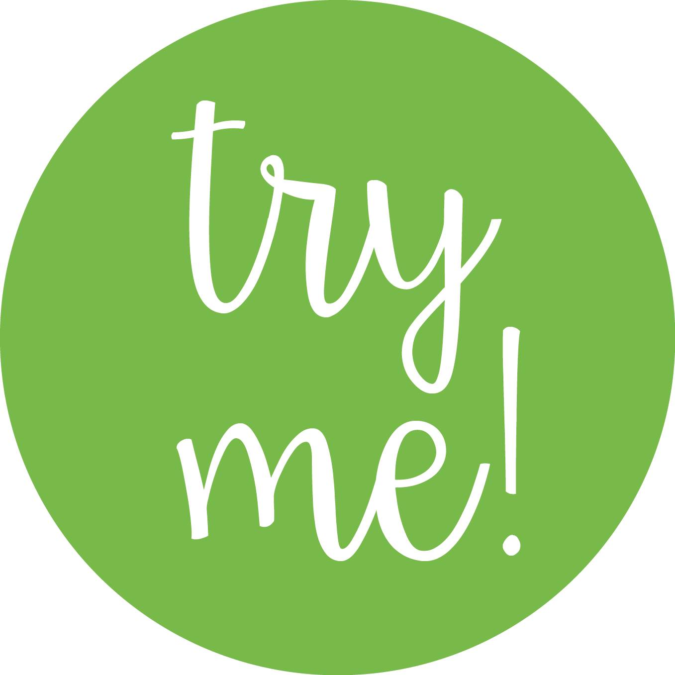 Try Me Button Graphic PNG image