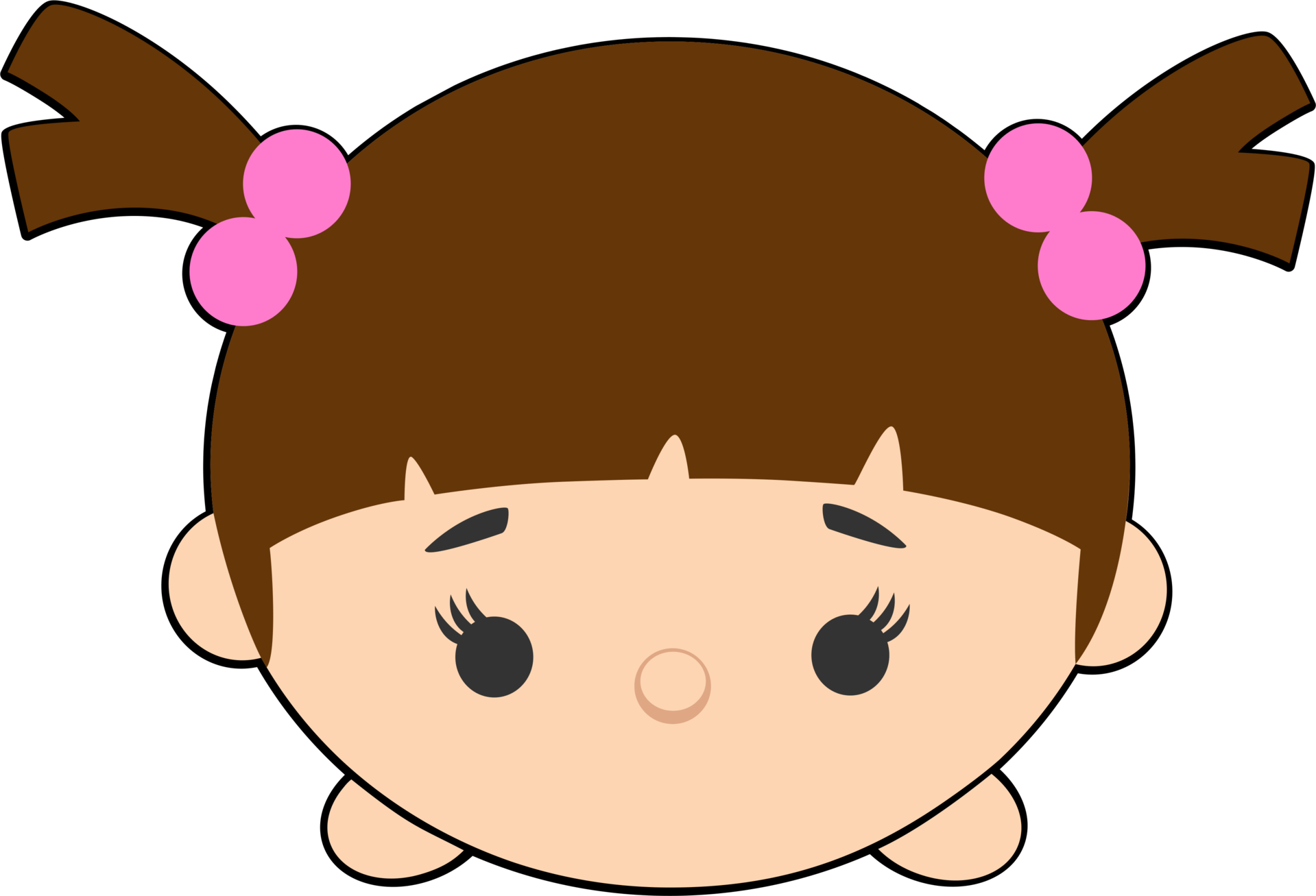 Tsum Tsum Cartoon Girl Character PNG image