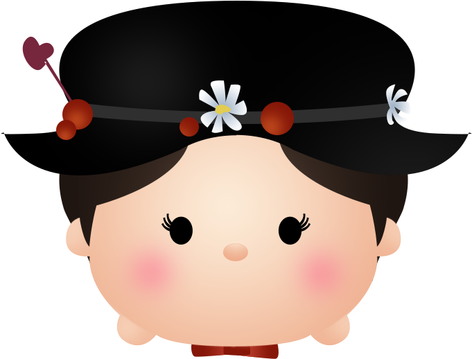Tsum Tsum Characterwith Black Hat PNG image