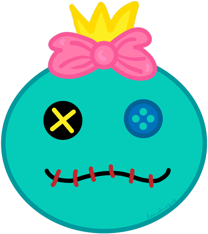 Tsum Tsum Characterwith Crownand Bow PNG image