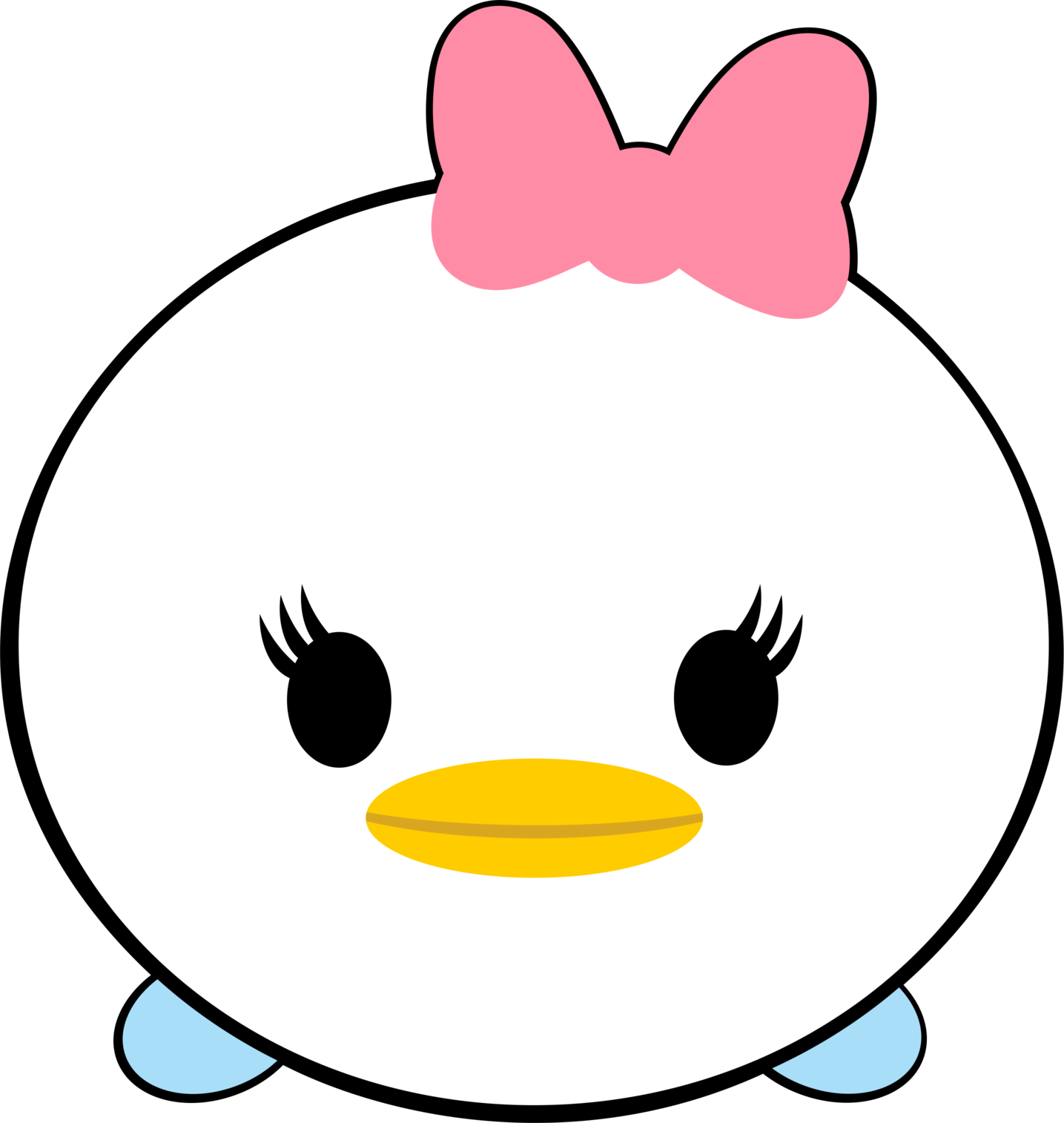 Tsum Tsum_ Daisy Duck_ Character PNG image