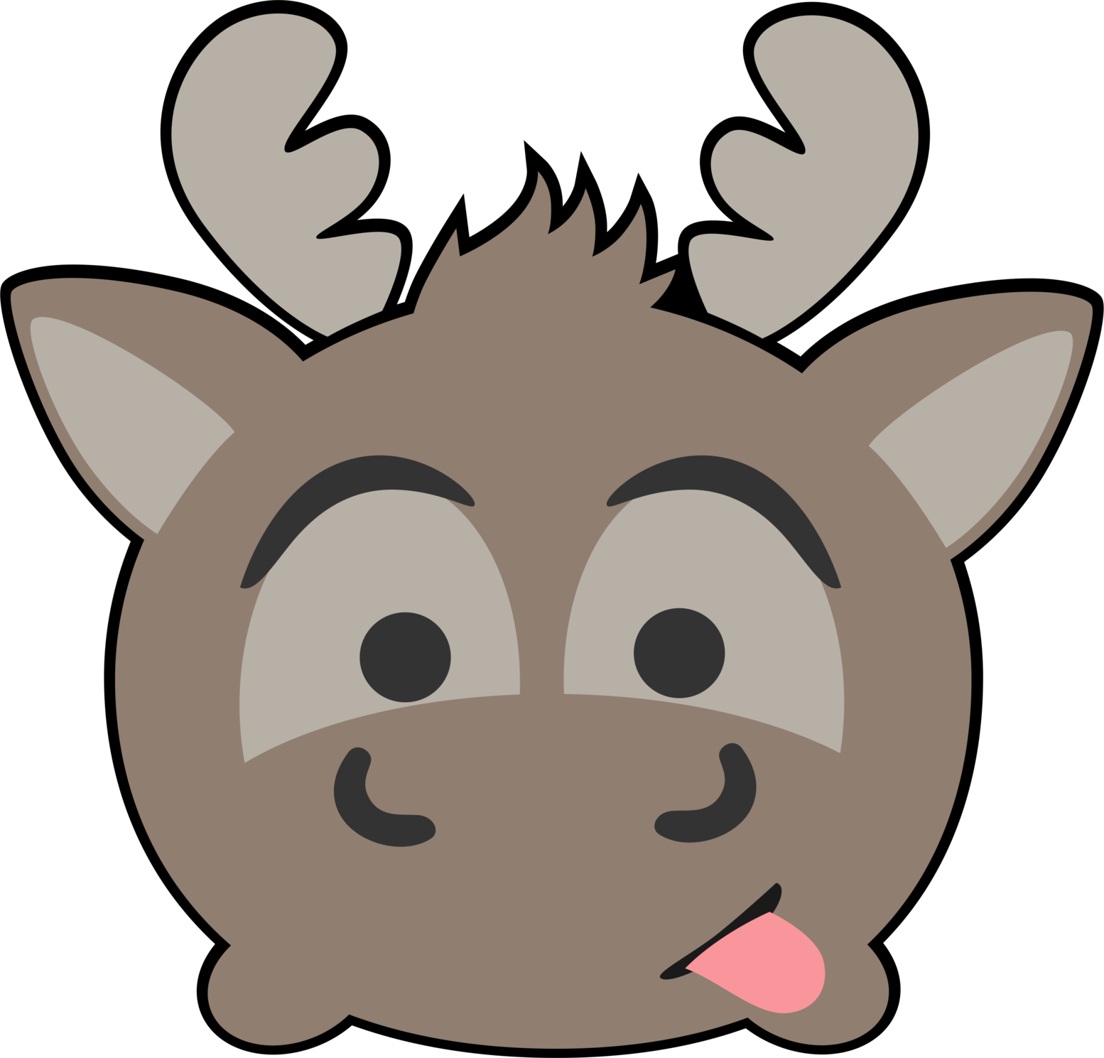 Tsum Tsum_ Reindeer_ Character_ Vector PNG image