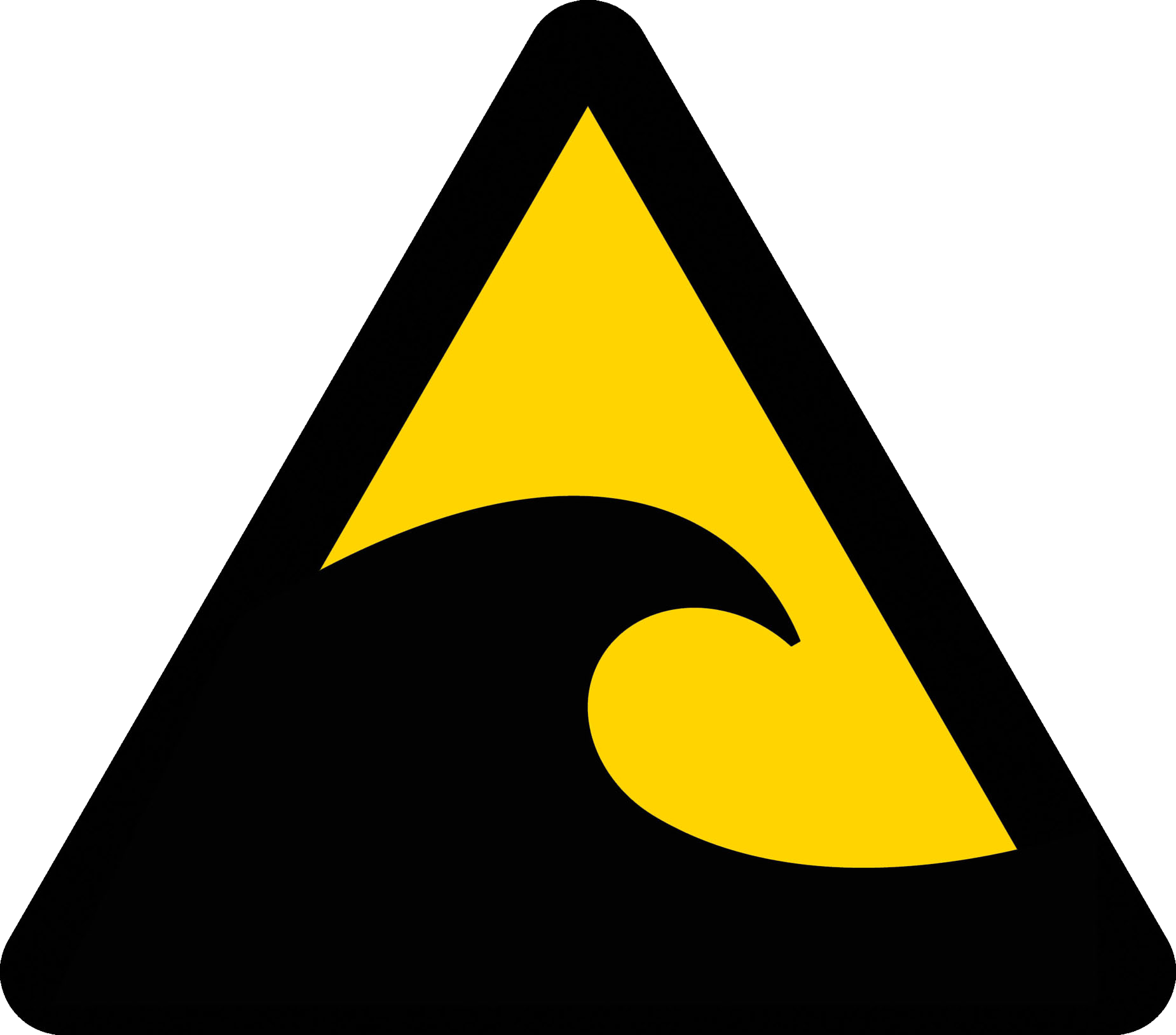 Tsunami Warning Sign Graphic PNG image