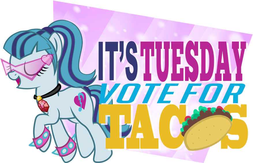 Tuesday Taco Vote Cartoon Pony PNG image