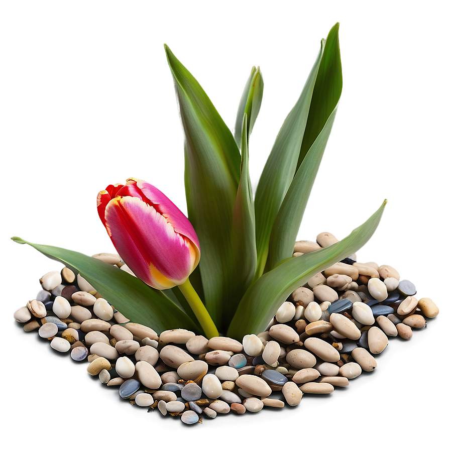 Tulips And Pebbles Png Suc75 PNG image