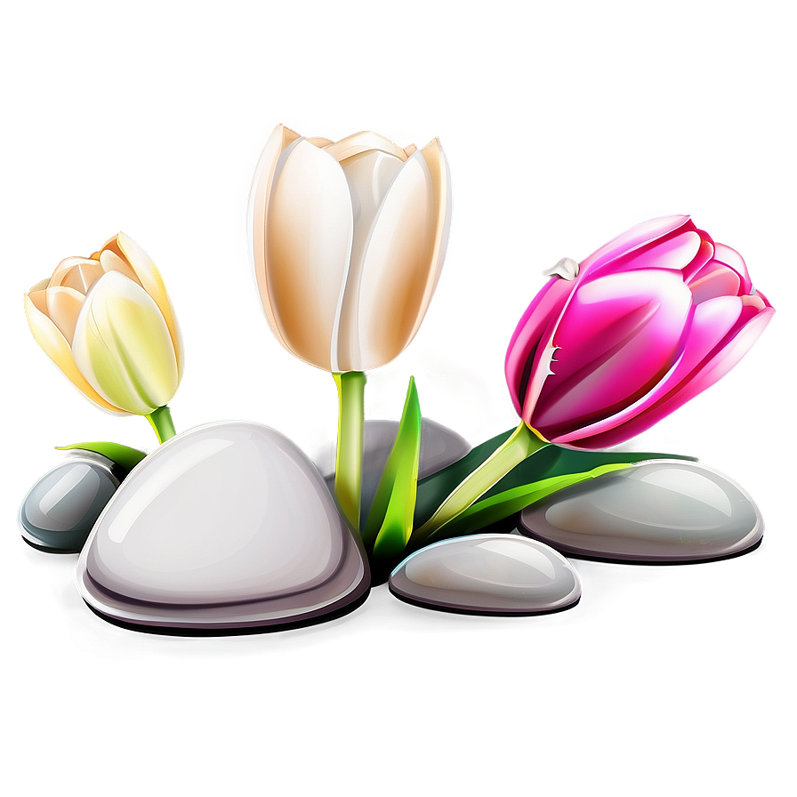 Tulips And Stones Png Urc77 PNG image