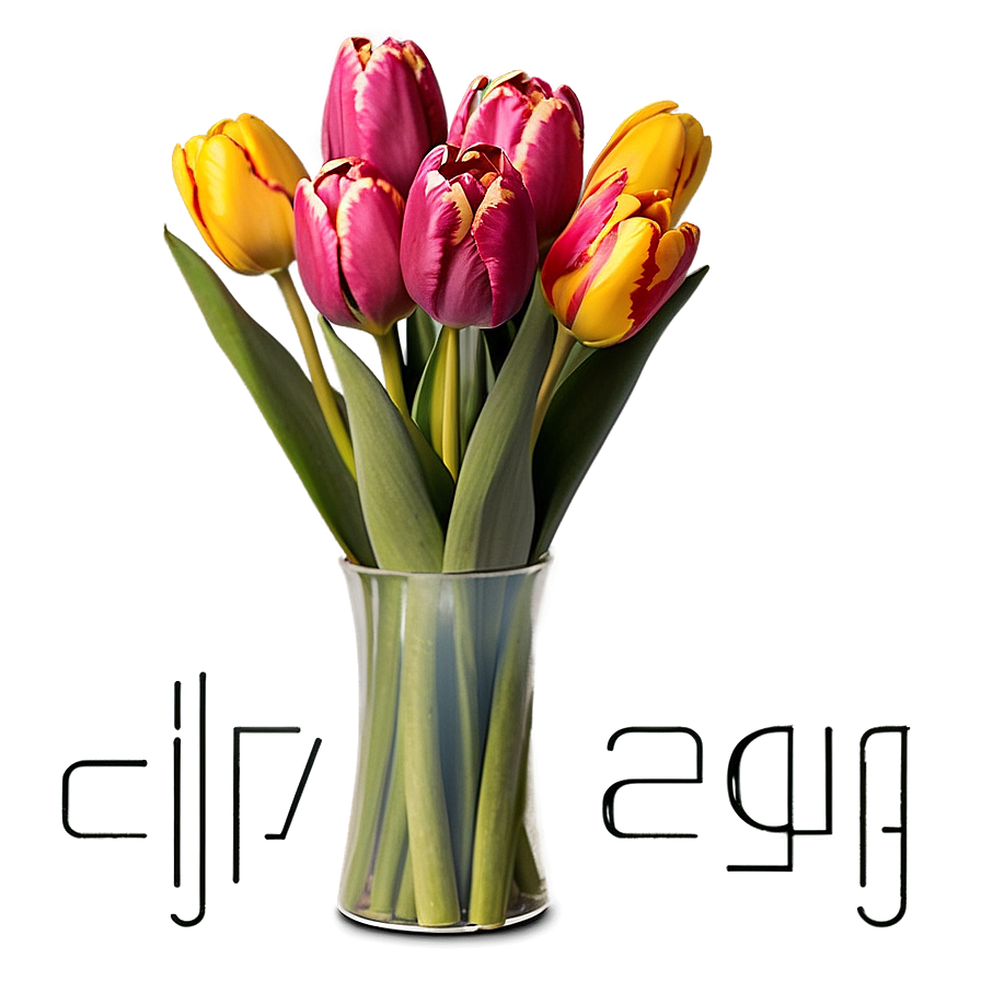 Tulips Bouquet Gift Png Mid20 PNG image