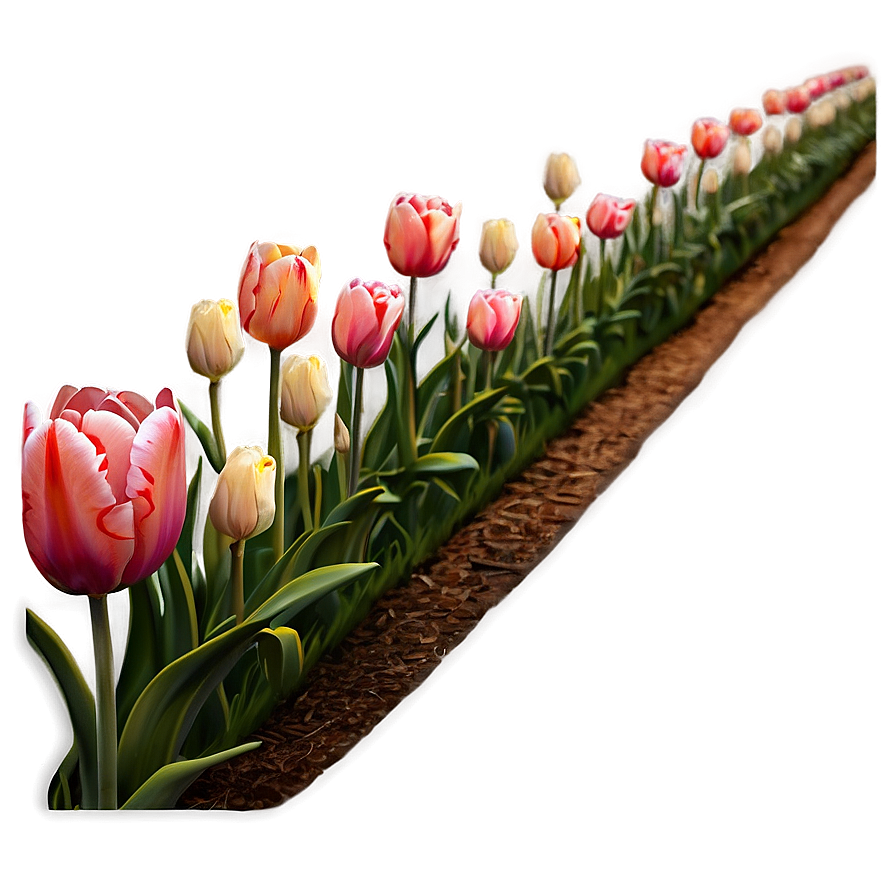 Tulips Pathway Png Mxq PNG image