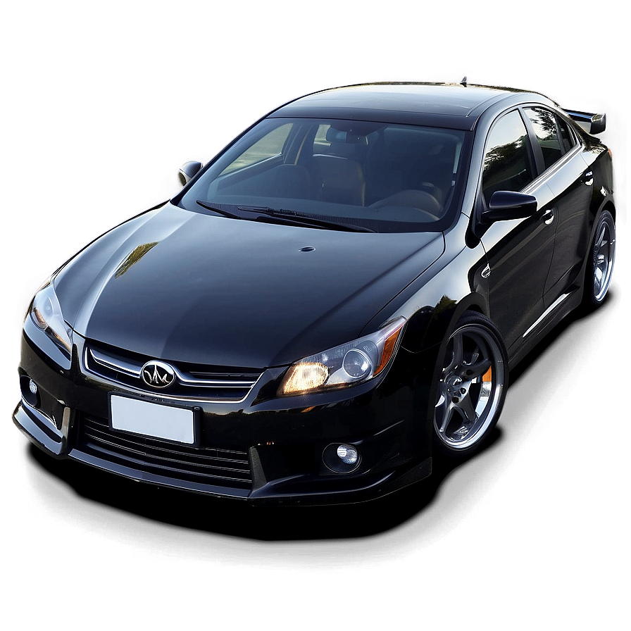 Tuned Black Car Png 06262024 PNG image