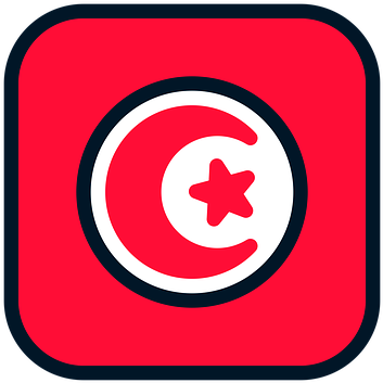 Tunisian Flag Icon PNG image