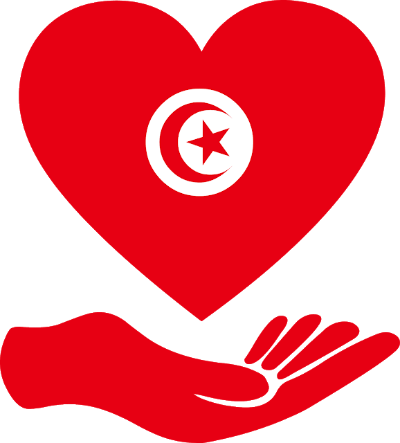 Tunisian Loveand Support PNG image