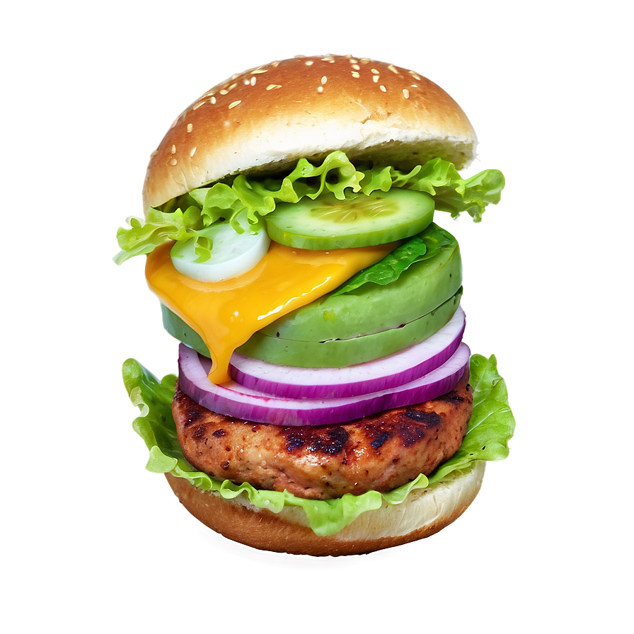 Turkey Burger Png Eij13 PNG image