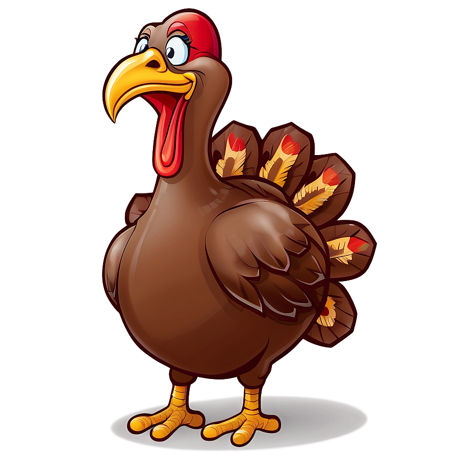 Turkey Cartoon Art Png 06272024 PNG image